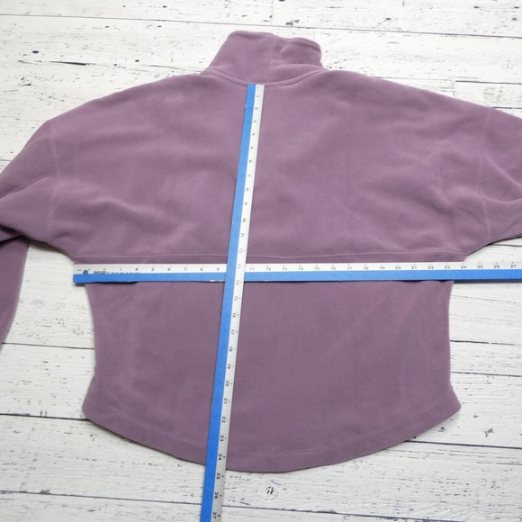 Nike Therma-Fit Fleece Sweatshirt Womens XS Purple Pullover Kangaroo Pocket - Picture 4 of 8